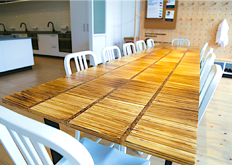 Recycled community table by ChopValue